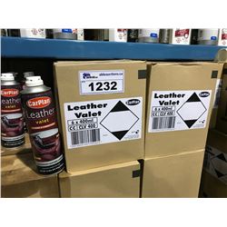 2 BOXES OF 6 X 400ML CARPLAN LEATHER VALET AUTOMOTIVE CLEANER & CONDITIONER