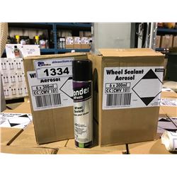 2 BOXES OF 6 X 300ML WONDER WHEELS SILICONE AUTOMOTIVE WHEEL SEALANT