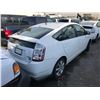 Image 2 : 2008 TOYOTA PRIUS, HATCHBACK, WHITE, GAS/ELECTRIC, AUTOMATIC, VIN#JTDKB20U087723822, 88,721KMS,
