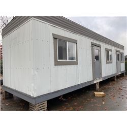 NORCO TRAILER MODEL 1040 10'X40' MODULAR 2 DOOR 3 ROOM , MODULAR, OFFICE BUILDING, WITH BARRED WALL