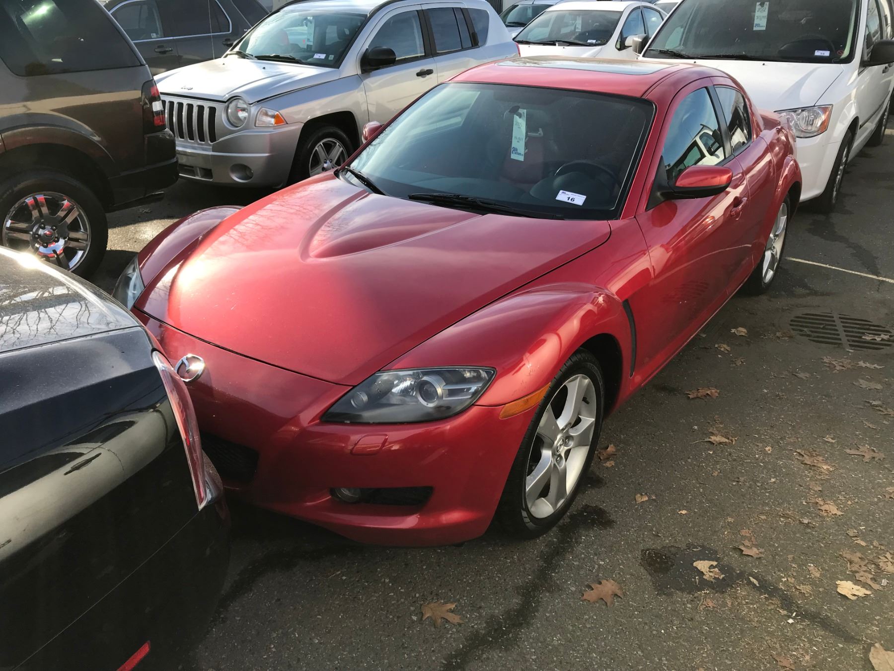 2005 MAZDA RX-8, RED, 2DRCP, GAS, MANUAL, ROTARY ENGINE, VIN# ...