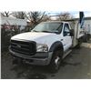 Image 1 : 2006 FORD F-450 XL SUPER DUTY POWERSTROKE, DUMP, WHITE, VIN # 1FDXF46P16EB80685