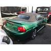 Image 2 : 2001 FORD MUSTANG, GREEN, 2DRCON, GAS, AUTOMATIC, VIN#1FAFP44411F194973, 258,451KMS,