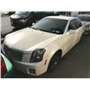 Image 1 : 2006 CADILLAC CTS, PEARL, 4DRSD, GAS, AUTOMATIC, VIN# 1G6DP577260158154, 204,760KMS,