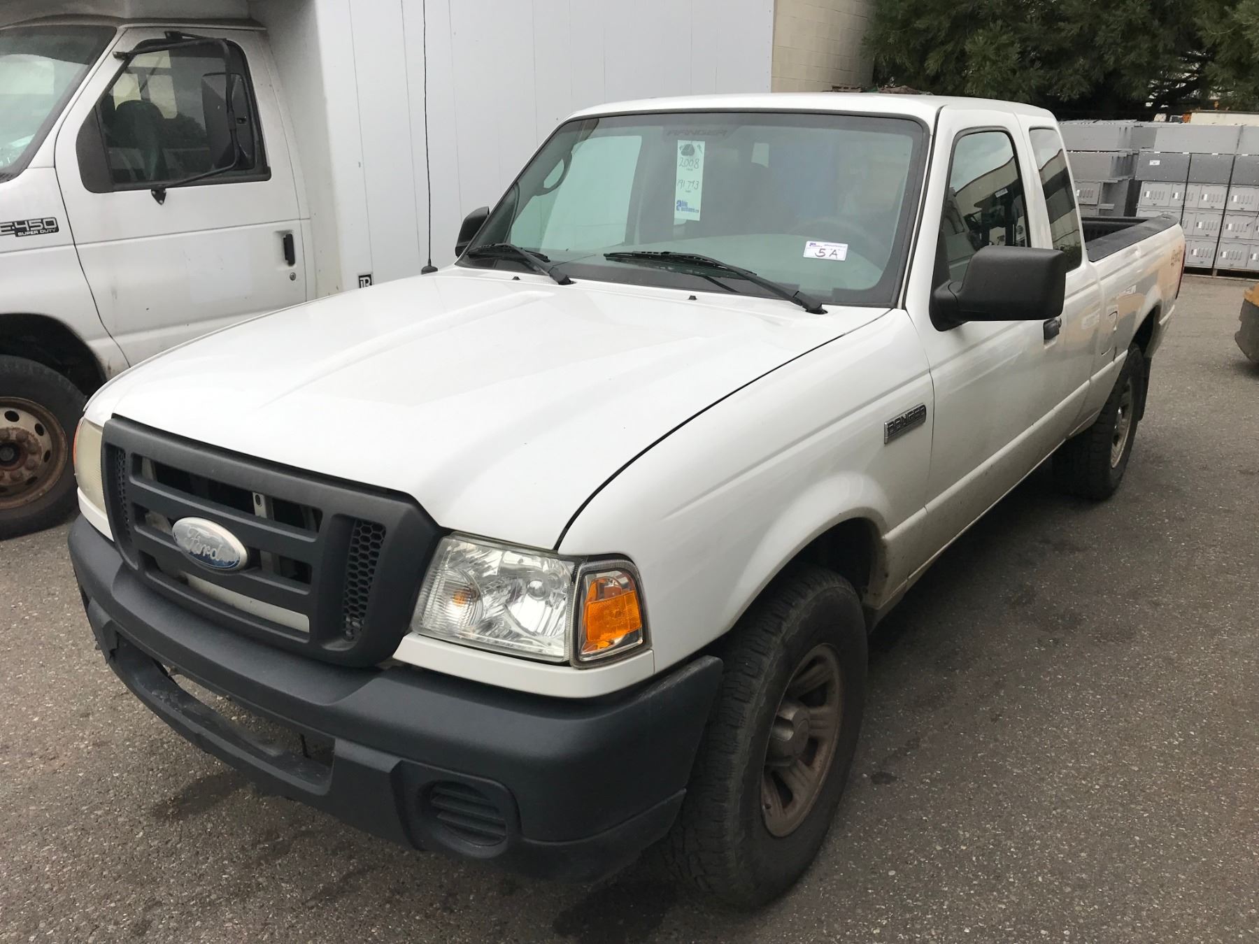 2008 FORD RANGER, WHITE, 2DRPU, GAS, AUTOMATIC, VIN#1FTZR45E28PA00741 ...