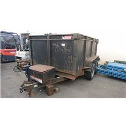 2007 PACE AMERICAN DUMP TRAILER WITH REMOTE, BLACK, VIN#4P2FB10287U081945, NO ICBC DECLARATIONS