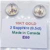 Image 2 : SAPPHIRE STUD(0.5CT) EARRINGS