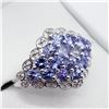 Image 2 : SILVER TANZANITE(1.5CT) RING