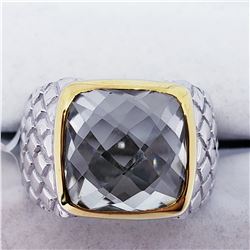 MENS GREEN AMETHYST RING