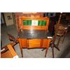 Image 1 : ANTIQUE MARBLE TOP WASH STAND WITH TILE BACKSPLASH, CIRCA 1880