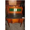 Image 2 : ANTIQUE MARBLE TOP WASH STAND WITH TILE BACKSPLASH, CIRCA 1880