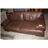 Image 1 : ITALIAN LEATHER LOVESEAT, HIGH QUALITY