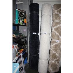 8' BLACK SHAG AREA RUG