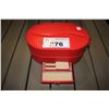 Image 2 : MULTI-COMPARTMENT FOLD-OUT RED JEWELRY BOX