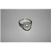 Image 2 : 14K WHITE GOLD PEARL & CRYSTAL RING