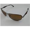 Image 2 : PAIR OF AUTHENTIC POLARIZED RAY-BAN SUNGLASSES (MODEL RB 3519) *SCRATCHES*