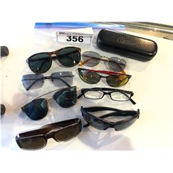 8 ASSORTED PAIRS OF GLASSES WITH ONE CASE