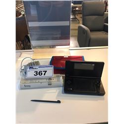 NINTENDO DS WITH CASE, CHARGER AND EXTRA STYLUS