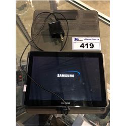 SAMSUNG TABLET WITH CASE AND CHARGER