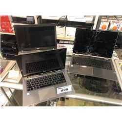 3 ACER LAPTOPS  *NO HARD DRIVES*