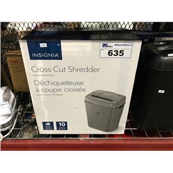 INSIGNIA CROSS CUT SHREDDER IN BOX