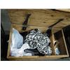 Image 2 : WOOD BLANKET BOX WITH CONTENTS