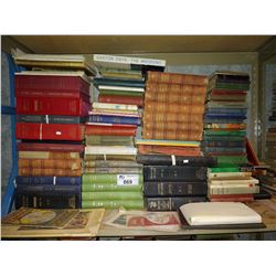 LARGE SHELF OF VINTAGE BOOKS