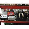 Image 2 : SHELF INCLUDING SNOW GEAR, LOCK BOXES, BABY SUPPLIES AND MORE