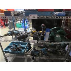 MAKITA CIRCULAR SAW, AIR STAPLERS, JOBMATE DRILL, DEWALT ORBITAL SANDER, BLACK & DECKER HEAT GUN,