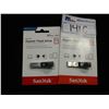 Image 1 : PAIR OF SANDISK IXPAND 64GB FLASH DRIVES (FOR IPHONE, IPAD AND COMPUTERS)