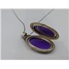 Image 2 : STERLING SILVER LOCKET & NECKLACE
