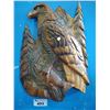 Image 1 : WOOD EAGLE AND SALMON CARVING