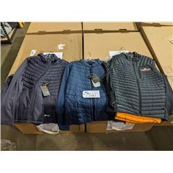 LOT OF INSULATED JACKETS AND VESTS