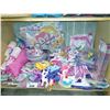 Image 1 : SHELF OF PARTY SUPPLIES INCLUDING MY LITTLE PONY CUPS, PLATES, DECOR AND MY LITTLE PONIES