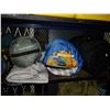 Image 2 : SHELF OF CAMPING GEAR INCLUDING COLEMAN COOLER, SLEEPING BAGS AND MORE