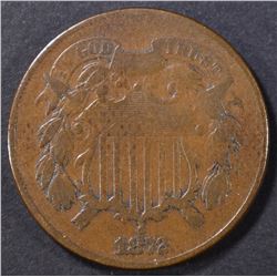 1872 2 CENT PIECE VG