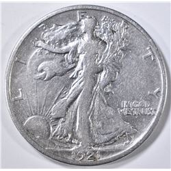 1921-S WALKING LIBERTY HALF VF