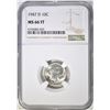 Image 1 : 1947-D ROOSEVELT DIME, NGC MS-66 FT