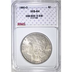 1880-O MORGAN DOLLAR, RNG CH/GEM