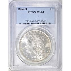 1884-O MORGAN DOLLAR PCGS MS-64