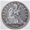 Image 1 : 1843 SEATED LIBERTY HALF DOLLAR CH AU