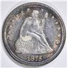 Image 1 : 1875 SEATED LIBERTY QUARTER CH AU