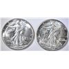 Image 1 : 1942 & 45 WALKING LIBERTY HALF DOLLARS  CH BU