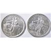 Image 1 : 2 1925 STONE MOUNTAIN COMMEM HALF DOLLARS AU/BU