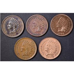 5 INDIAN CENTS