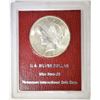 Image 1 : 1923 PEACE DOLLAR  RED LABEL PARAMOUNT GEM BU
