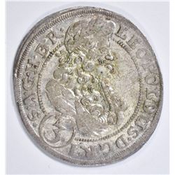 1700 SILVER 3 KREUZER KING LEOPOLD