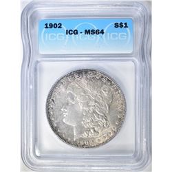 1902 MORGAN DOLLAR ICG MS-64