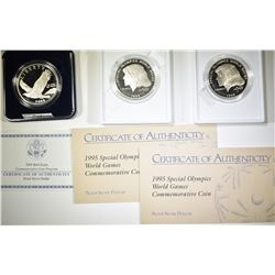 2-PROOF 1995 SPECIAL OLYMPICS & 2008 PF BALD EAGLE
