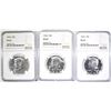 Image 1 : 3-1964 KENNEDY HALF DOLLARS, NGC PF67